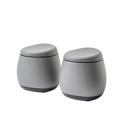 Vorty Portable Toilet Stool for Travel - Lightweight Detachable Squatting Steps - Compact Design for Small Bathrooms, RVs & Vacations - Non-Slip Grey Potty Step